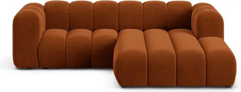 Оранжев ъглов диван (десен ъгъл) Lupine – Micadoni Home