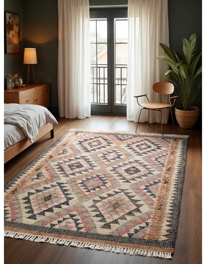 Сив ръчно изработен ютен килим 160x230 cm Roya Parsa – Elle Decoration