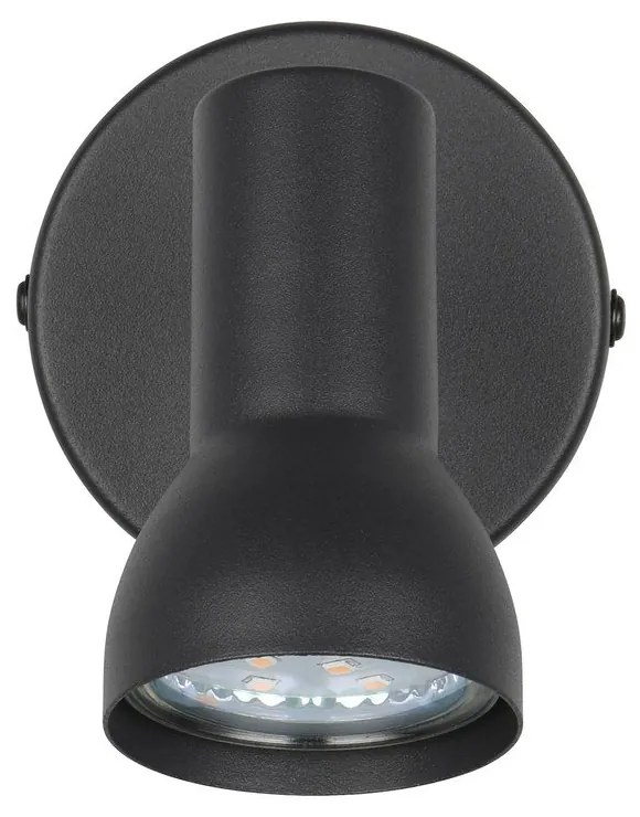 Черен прожектор ø 8 cm Cantar – Trio