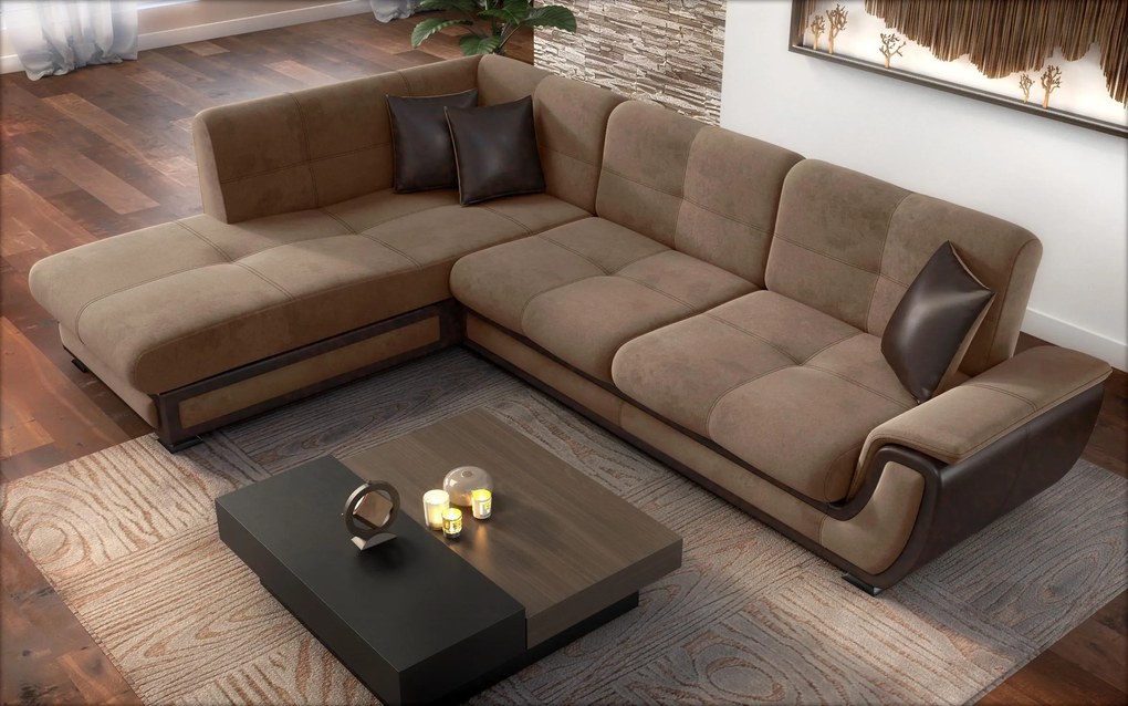 Разтегателен ъглов диван + клик-клак механизъм Принцес II