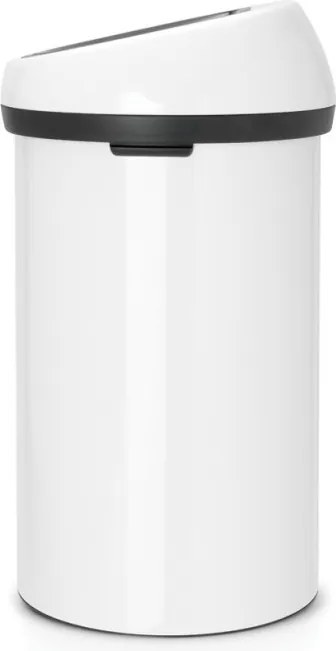 Кош за боклук Brabantia Touch Bin 647246, 60 л, Плавно и безшумно отваряне, Бял