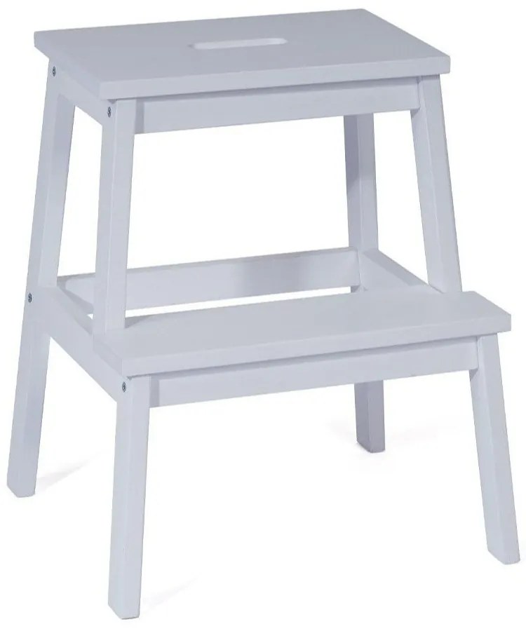 Бяла табуретка от каучуково дърво Corg - Bonami Essentials