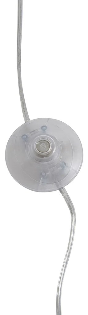 Модерна аркова лампа хром с бял абажур - Arc Basic