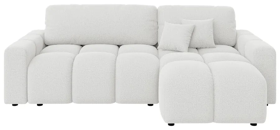 Бял разтегателен ъглов диван (променлив) Luki – Ropez