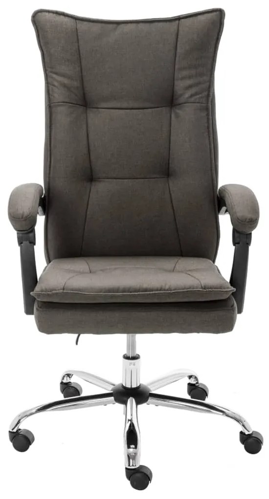 20366 vidaXL Офис стол, сив, текстил