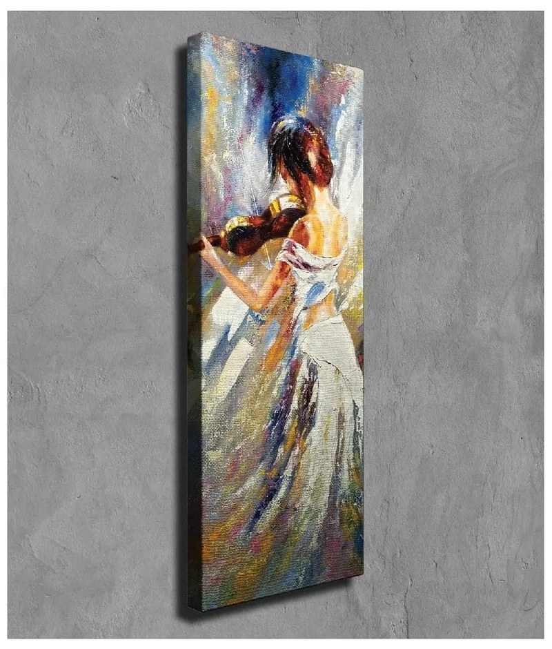 Стенопис върху платно Цигулар, 30 x 80 cm - Wallity