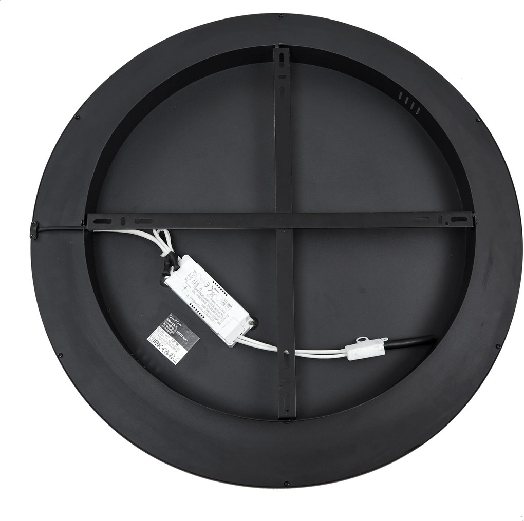 Дизайнерска таванна лампа черна с бяла вкл. LED 3-степенно димируема - Xavi