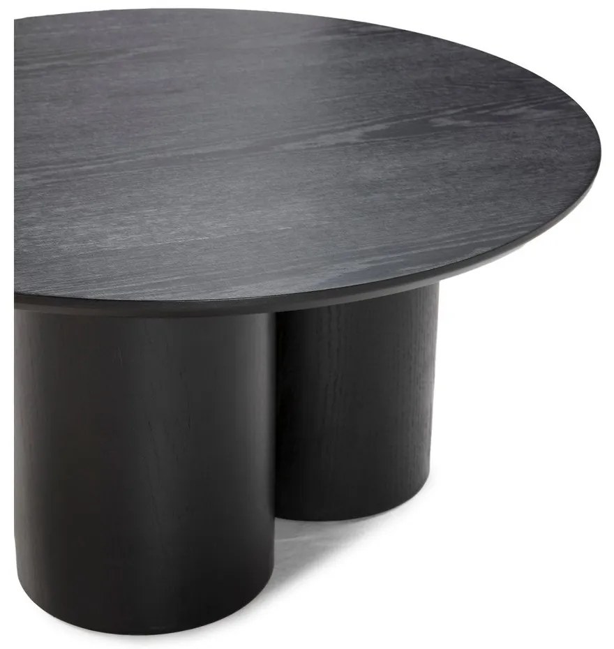 Черна кръгла масичка за кафе ø 80 cm Lua – MOME