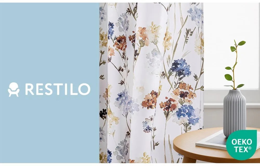 Бяло затъмняващо перде 135x250 cm Solkone – Restilo