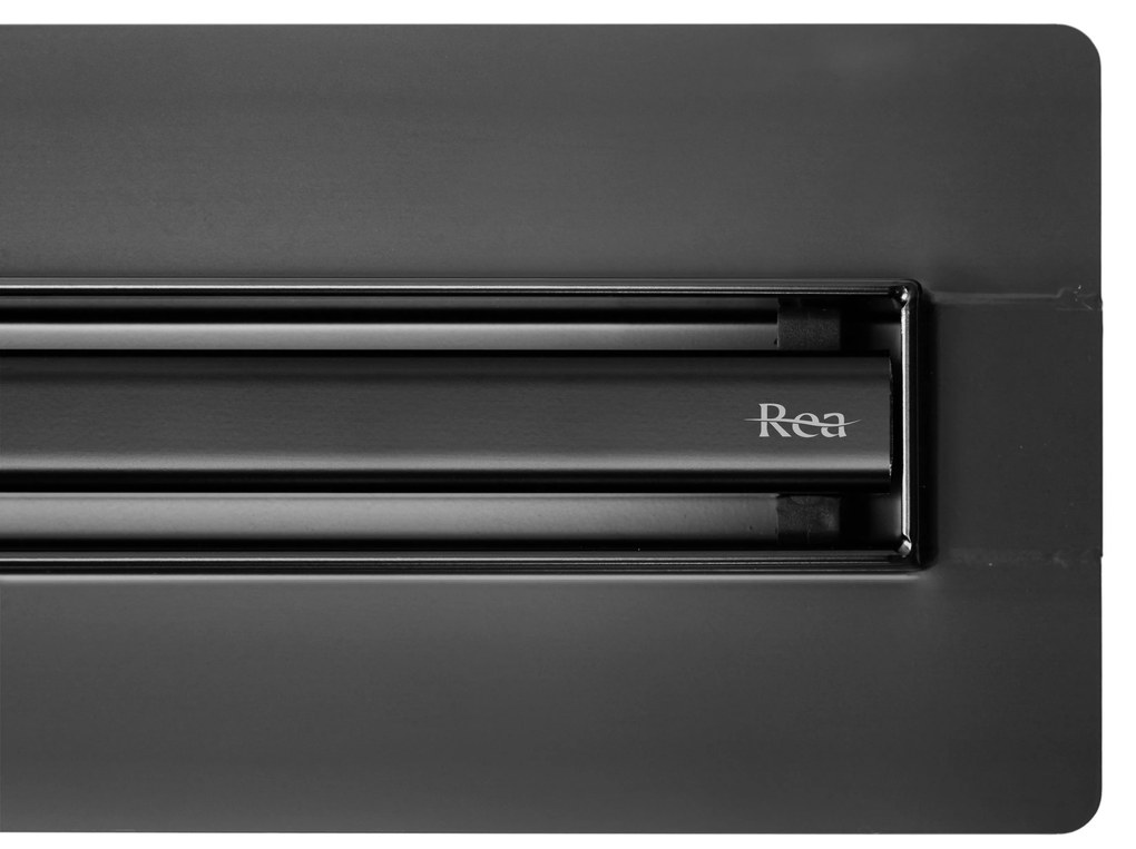 Линеен сифон Rea Neox Slim pro black 100