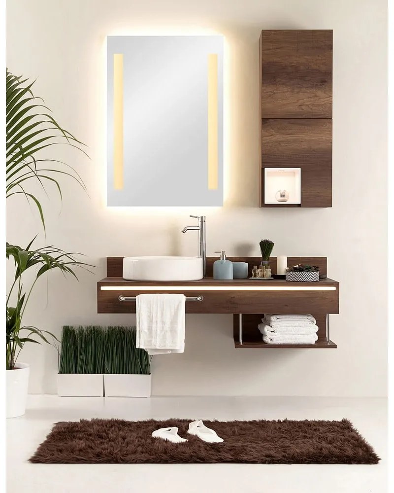 Стенно огледало със светлина 50x70 cm Senna – Mirrors and More