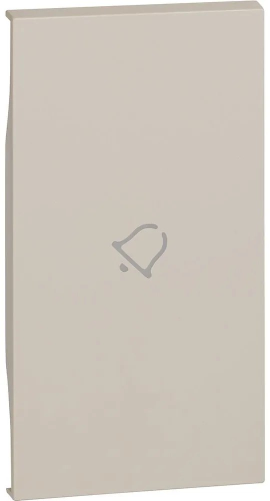 BTICINO Лицев панел за ключ със символ "звънец" 2 мод. цвят Крем LNow  - KM01M2D