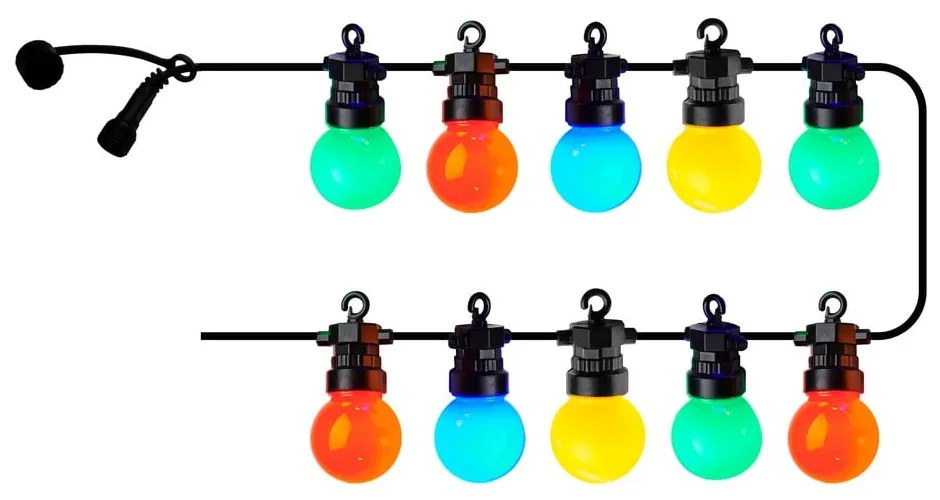Светлинна верига с 10 броя крушки, дължина 300 cm Lucas Multi – Sirius