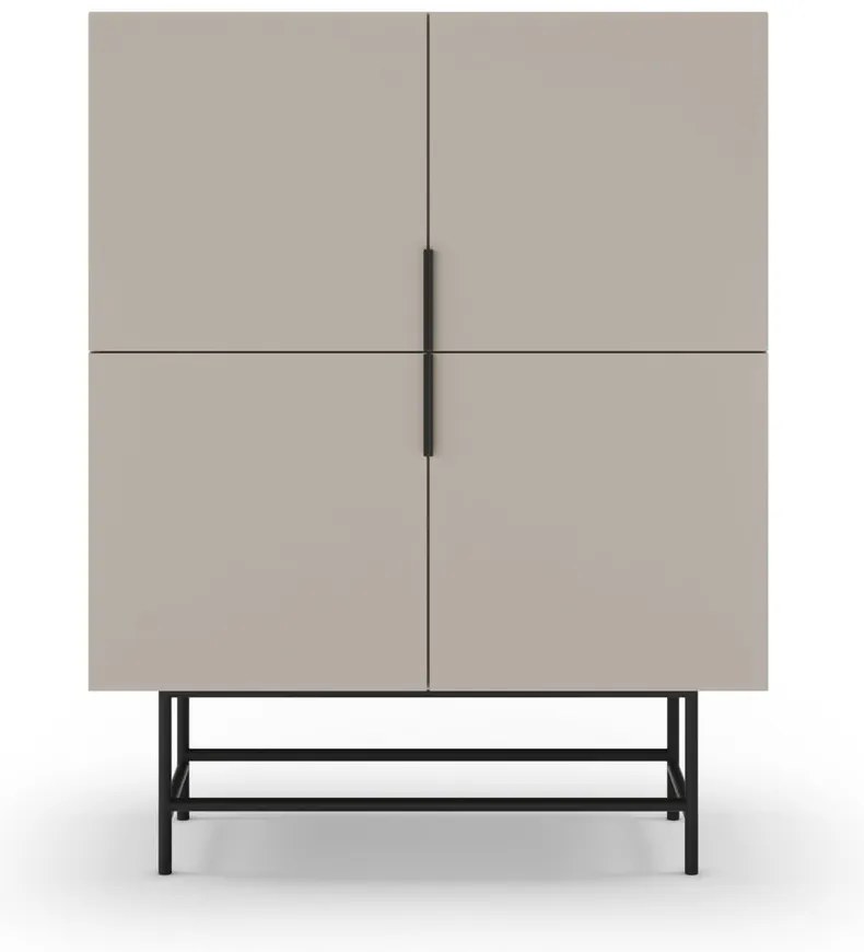 Кремаво шкафче 100x128 cm Eldia – Marckeric