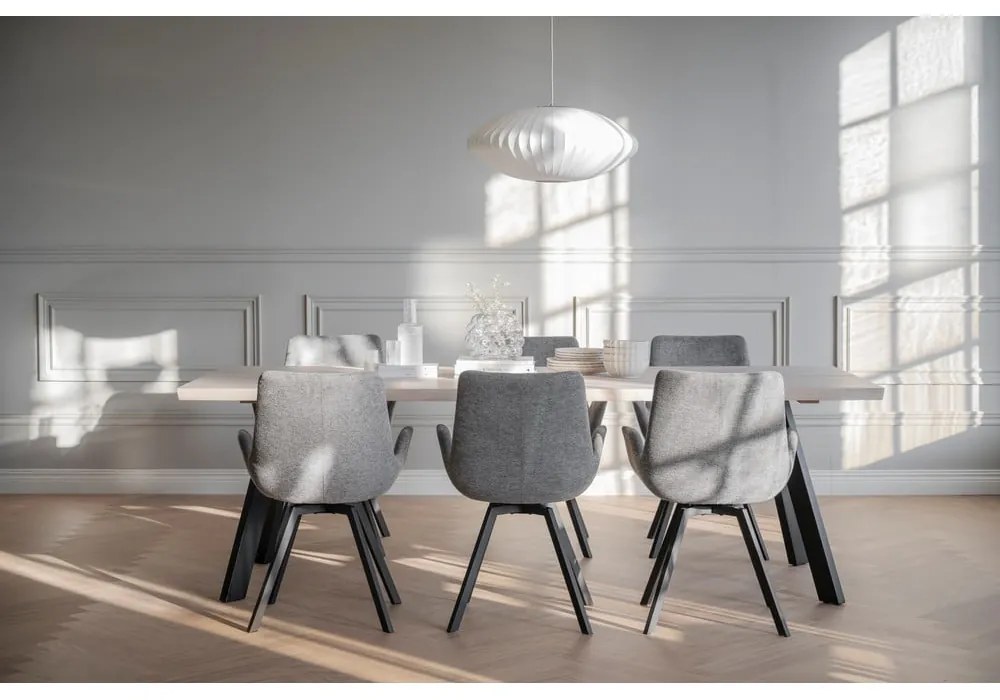 Сиви тапицирани трапезни столове в комплект 2 бр. Norwell – Rowico