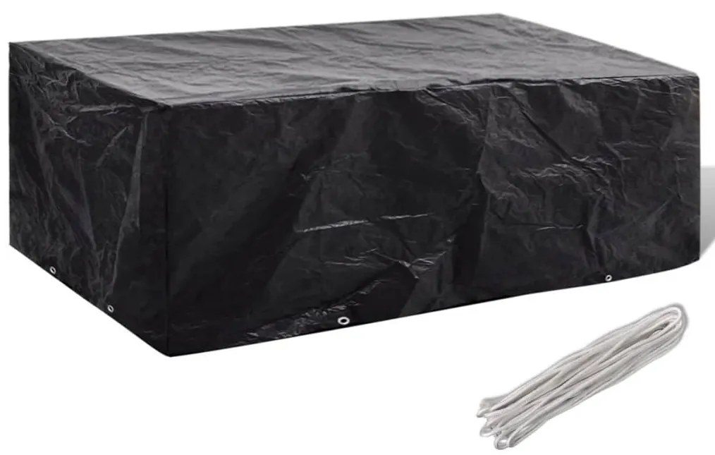 41643 vidaXL Покривало за градински мебели 8 капси 200 x 160 x 70 см