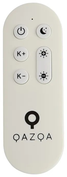 Смарт плафон бежов 35 см вкл. LED и дистанционно управление - Flat Drum