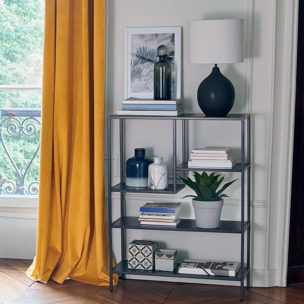 Етажерка atmosphera Gota, 5 нива, 75x100 cm, Метал, Черен