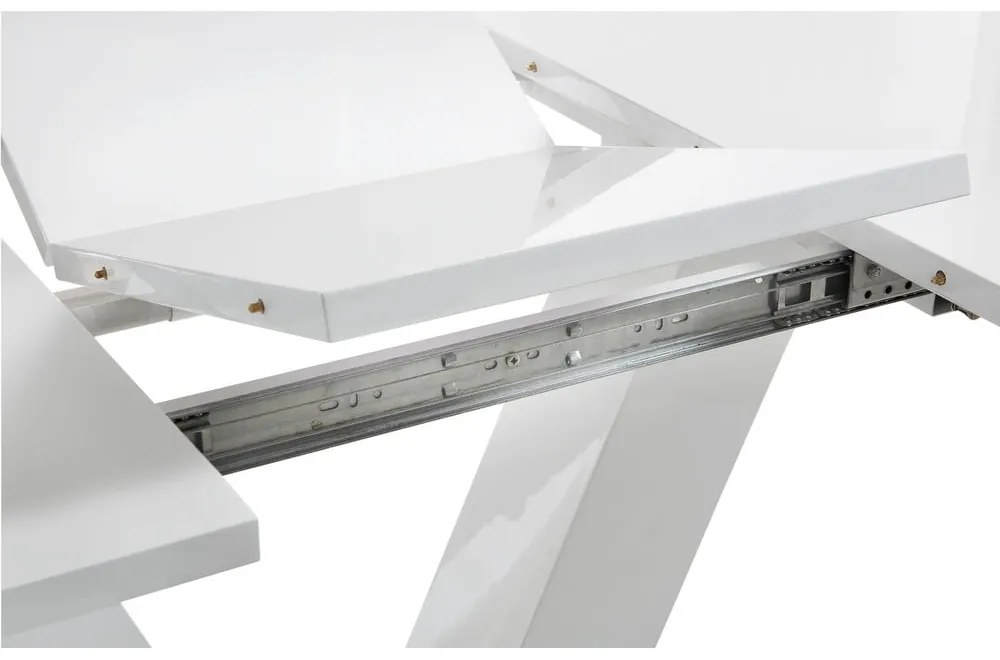 Бяла сгъваема маса за хранене Aaron, 140 x 90 cm - Støraa