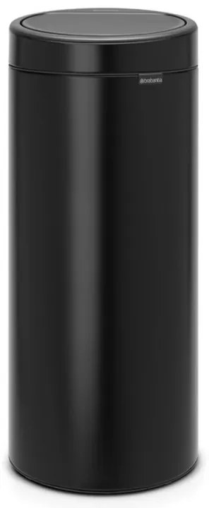 Кош за боклук Brabantia Touch Bin New 650008, 30 л, Безшумно и плавно затваряне, Черен мат