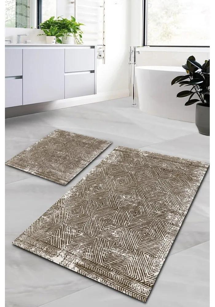 Кафяви килими за баня в комплект от 2 бр. 60x100 cm – Mila Home