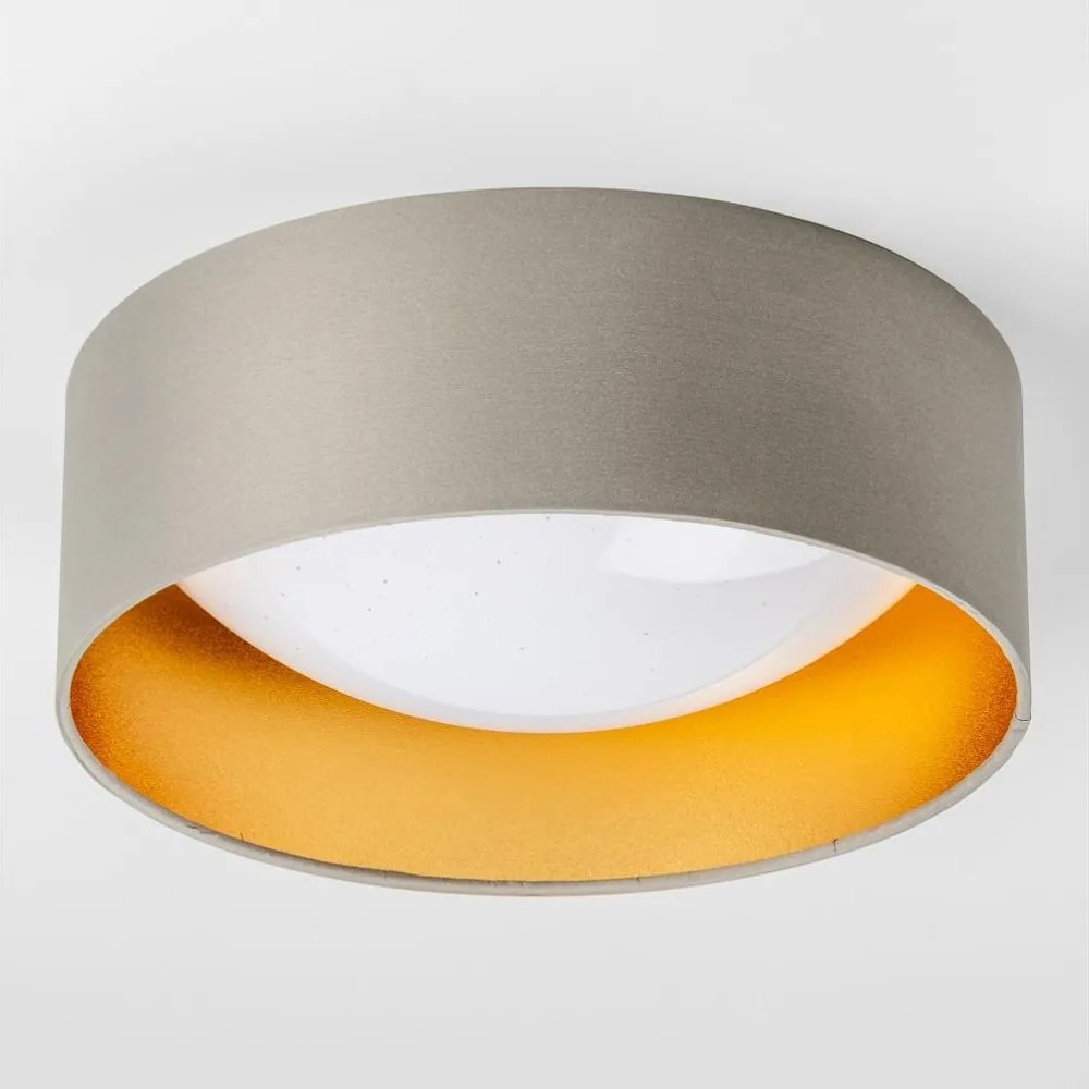 LED таванно осветително тяло LED/12W/230V Ø 32 см таупе/златно