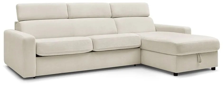 Кремав разтегателен ъглов диван (променлив) Monaco – Bobochic Paris