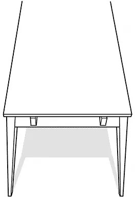 Светъл дъбов плот за удължаване на сгъваемата дъбова маса за хранене Filippa - Rowico