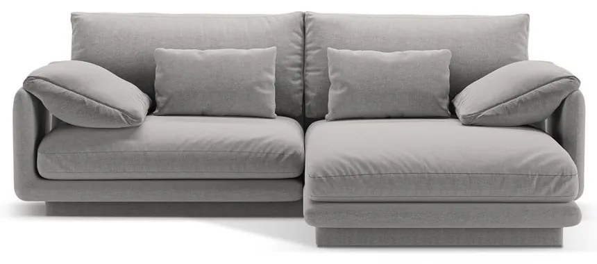 Светлосив ъглов диван (десен ъгъл) Torino – Micadoni Home