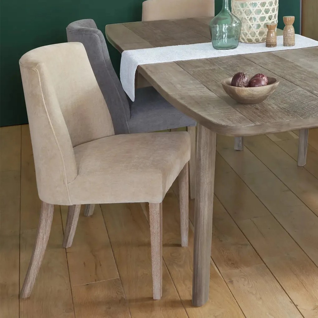 Трапезен стол atmosphera Livia, Шенил - Бежов