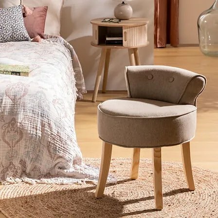 Табуретка atmosphera Firmin, Кадифе, Бежов