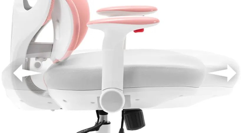 Ергономичен розов детски стол HC-999 - плат