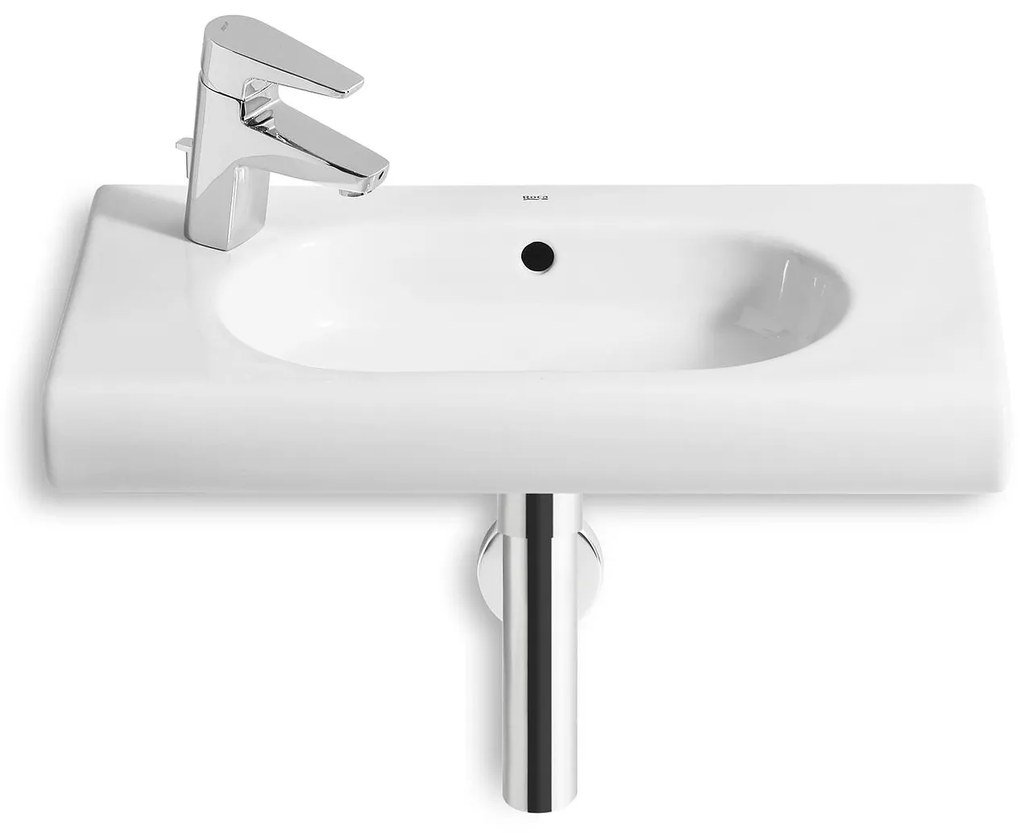 Компактен умивалник за стенен монтаж, A32724X000, Roca, порцелан, бял, 60х32х13см