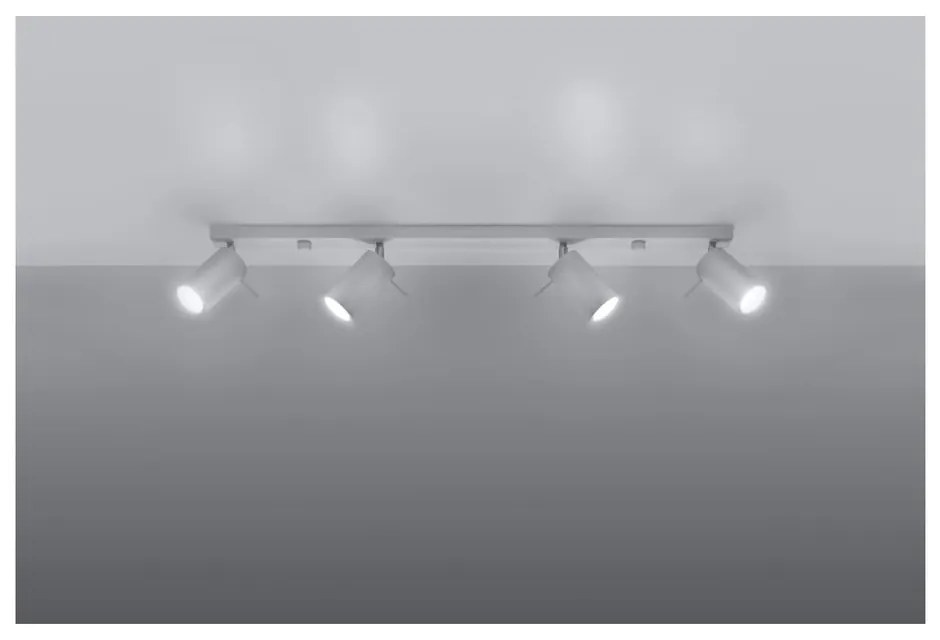 Бяло таванно осветително тяло 4L Etna - Sollux