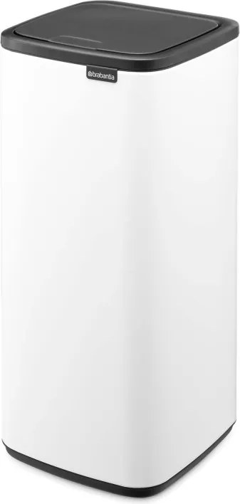 Кош за боклук Brabantia Bo Touch 1010121, 30 л, Плавно и безшумно отваряне, Голям отвор, Бял