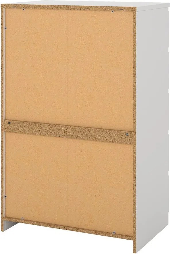 Бял скрин 77x121x50 cm Naia – Tvilum
