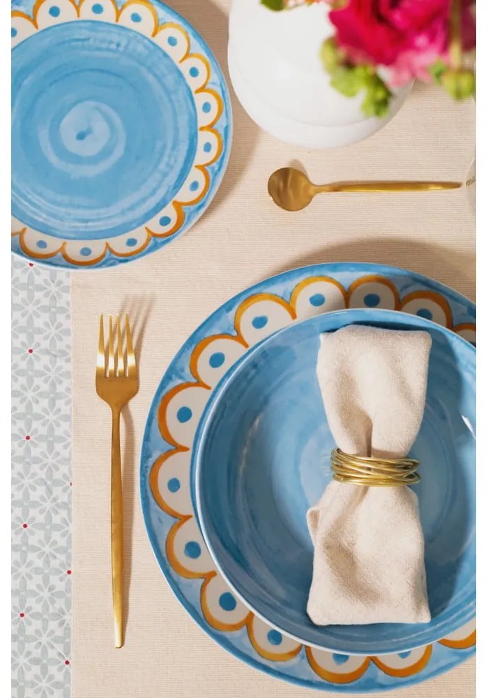 Светлосини порцеланови чинии в комплект от 6 бр. ø 27 cm Tangeri blue – Villa Altachiara