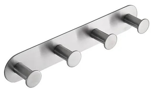 Закачалка от неръждаема стомана, 25,5 x 4,5 см — сребрист финиш