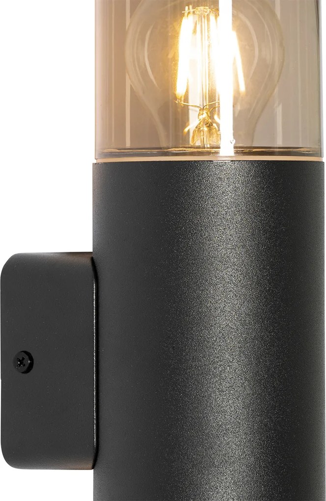 Модерна външна стенна лампа черна 2-светлина IP44 - Odense