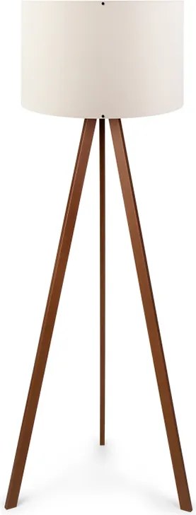 Rosling Mdf/текстил/Pvc подова лампа в орех/бежов цвят 38x21x140см.