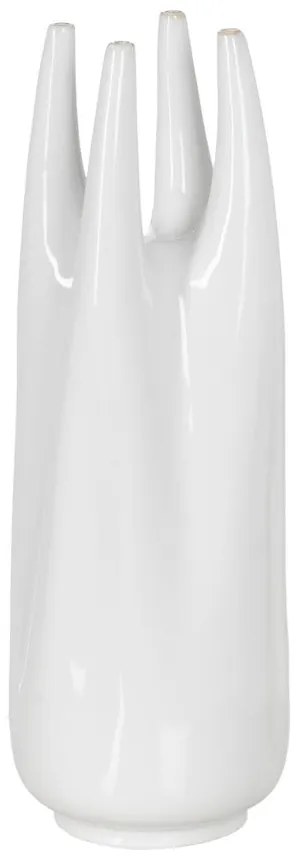 Бяла керамична висока ваза (височина 56 cm) Blanca – Ixia