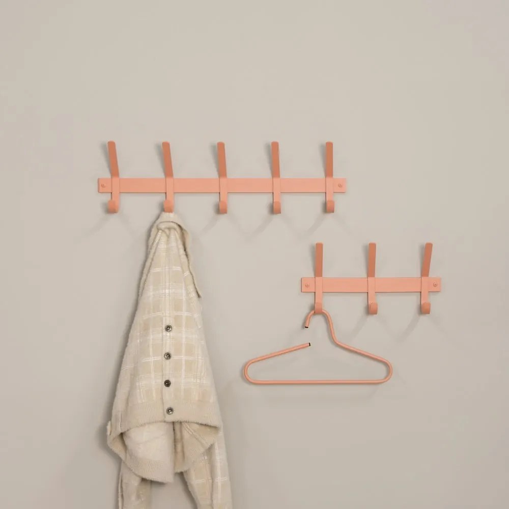 Метална стенна закачалка в цвят сьомга 40 cm Dexter – Spinder Design