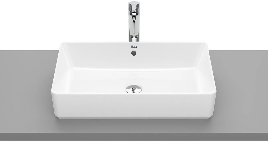 Умивалник върху плот, A3270Y2000, Roca, порцелан, бял, 60x37x13см