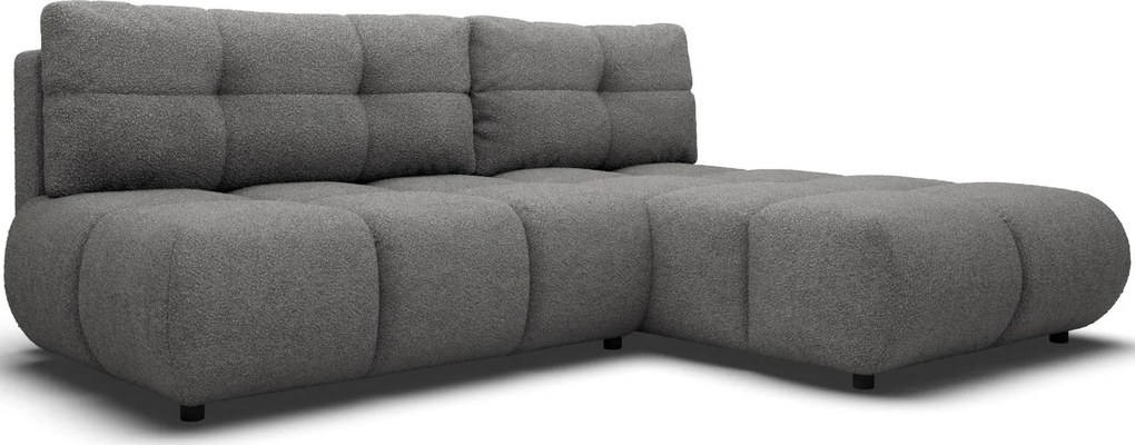 Ъглов Диван Лимо - Тъмно Сив - Десен