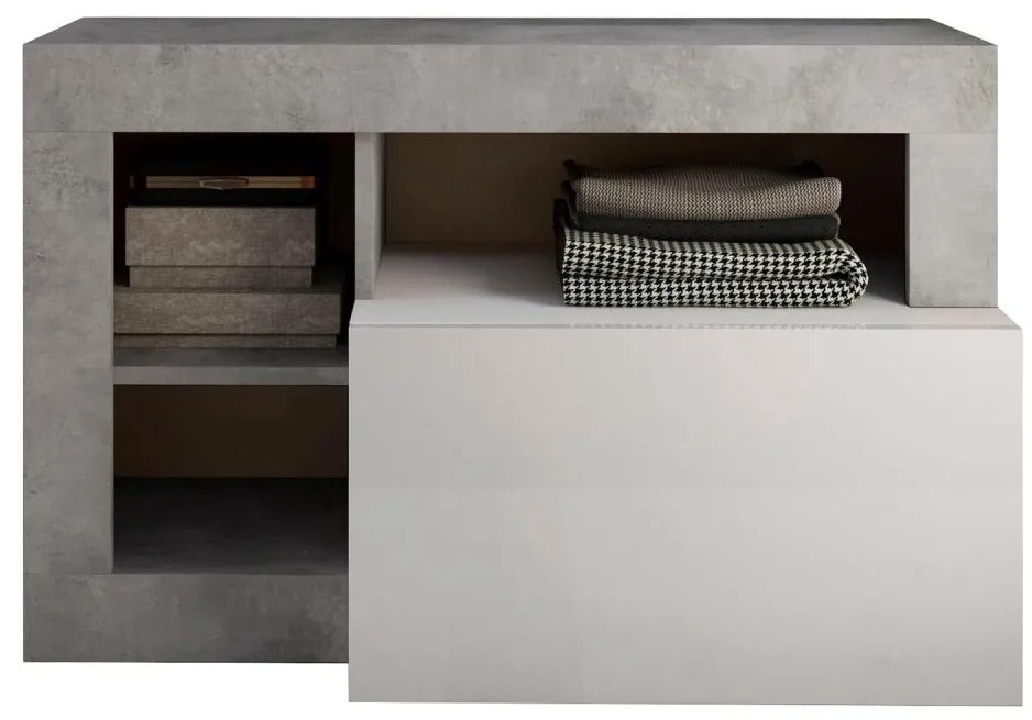 Пейка LENOR бяла/сива бетонна