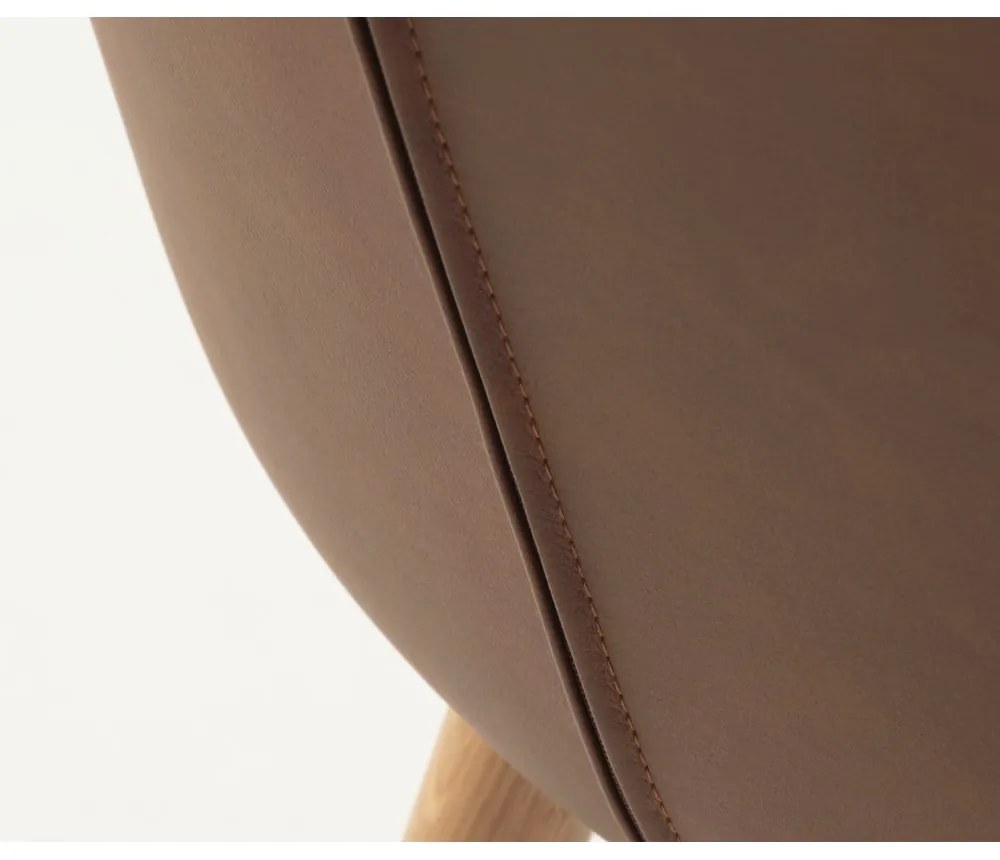 Кафяви метални трапезни столове в комплект от 2 бр. Teslin – Unique Furniture