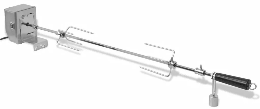 Шиш за ротисерия с вграден професионален мотор,стомана,900 мм