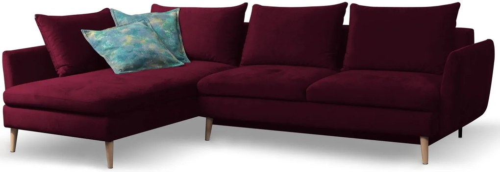 Ъглов диван Camille-Right-Red