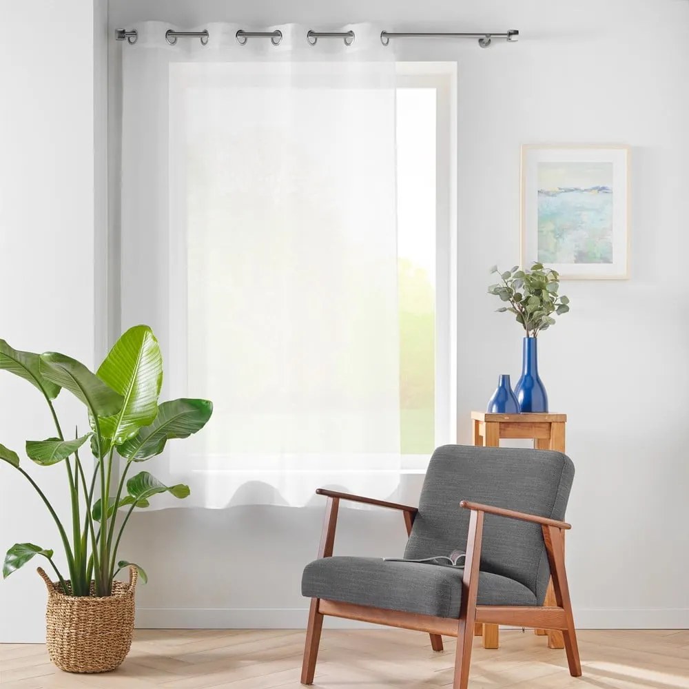 Бяла завеса от воал 140x180 cm Lissea – douceur d'intérieur
