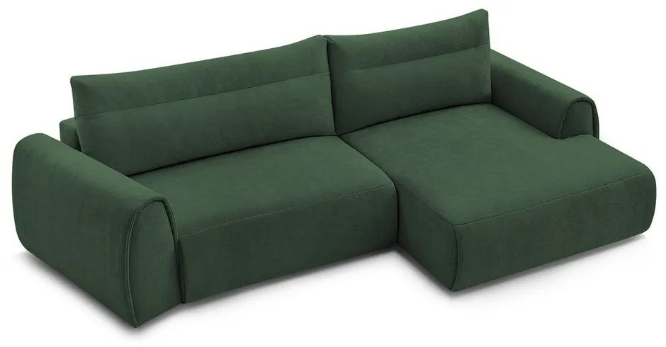 Тъмнозелен ъглов диван Aden – Bobochic Paris